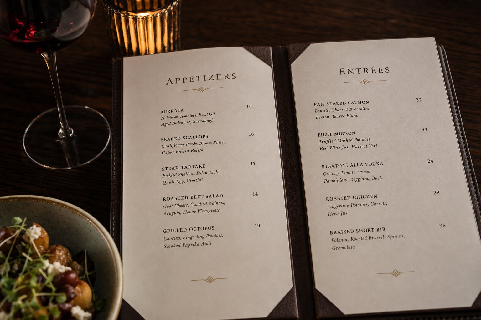 Menu Design & Print